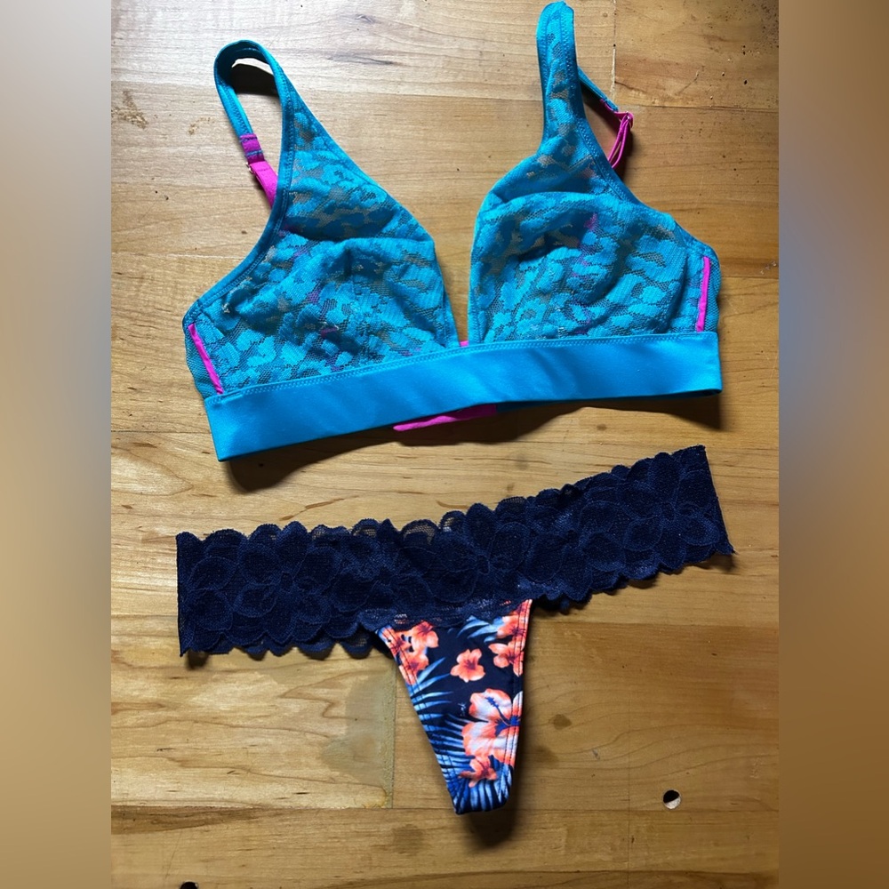 Victoria’s Secret bralette and thong